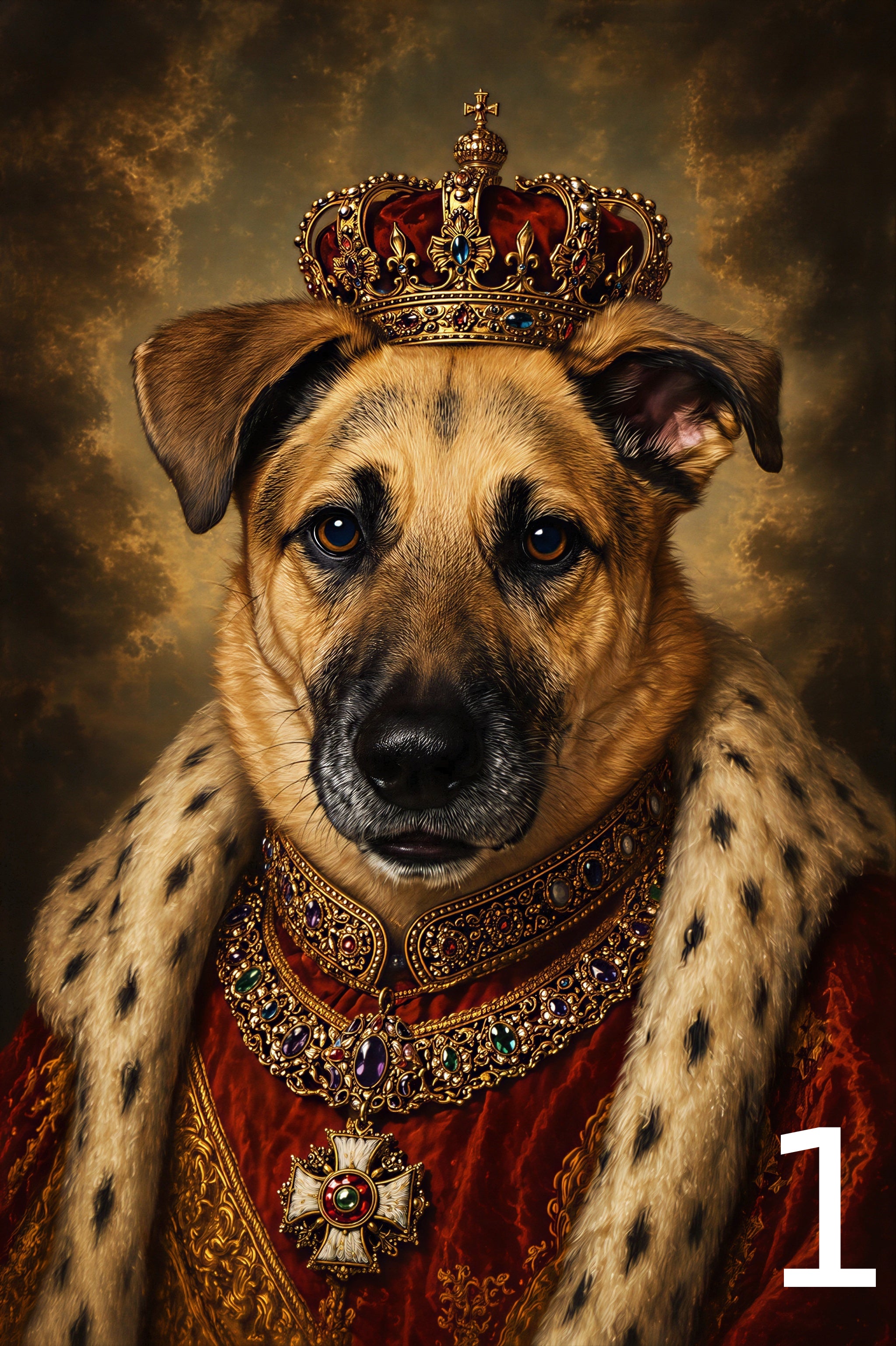 Portret Królewski w ramce