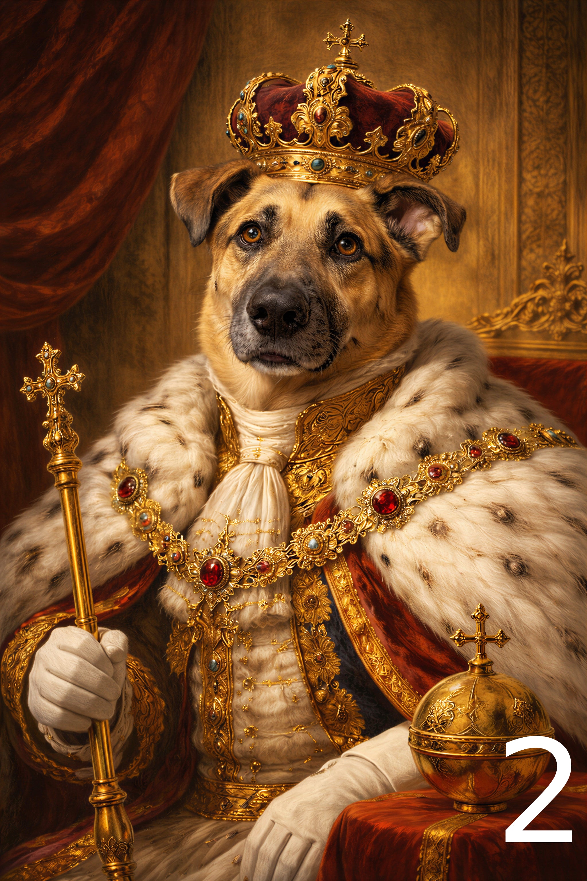 Portret Królewski w ramce