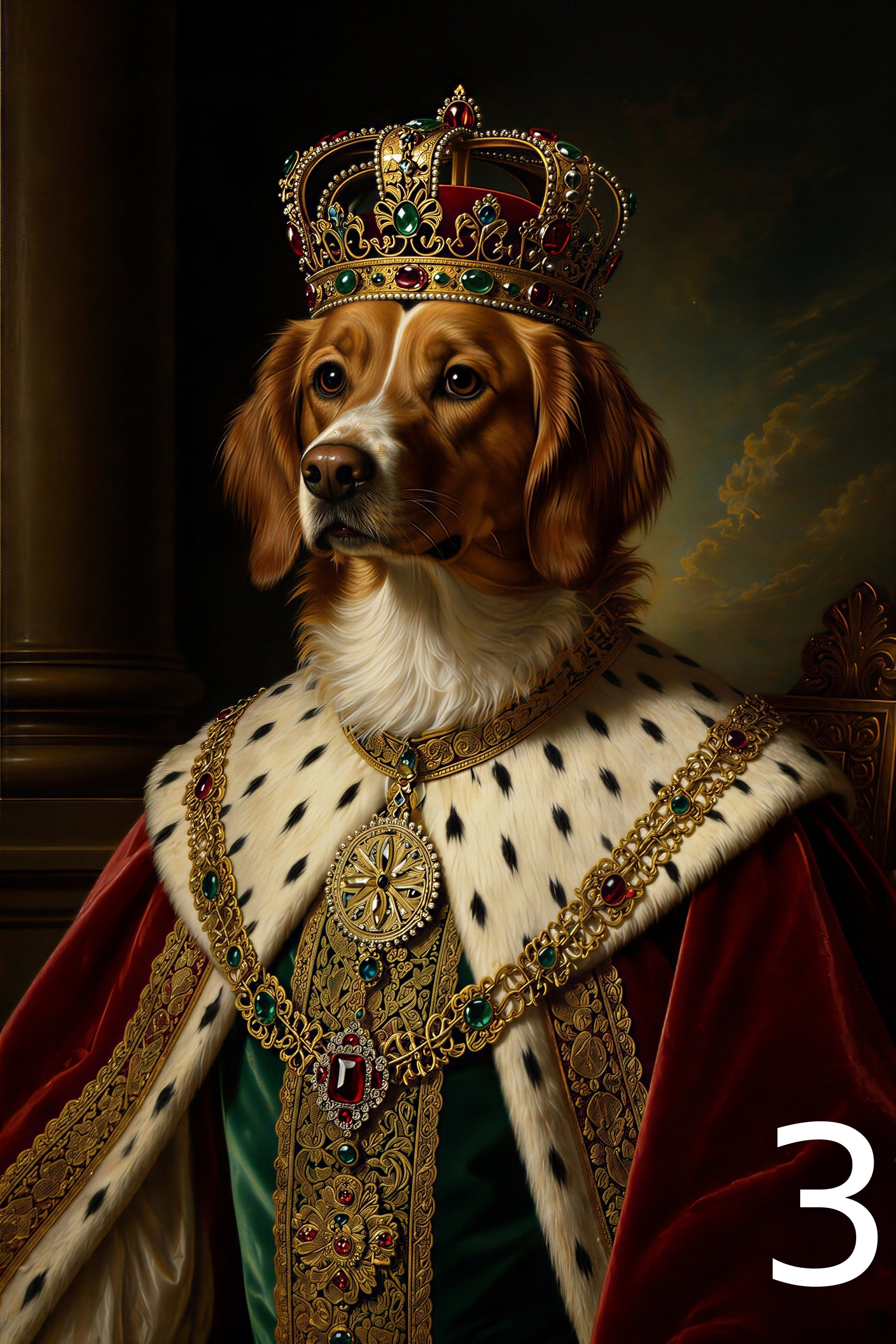 Portret Królewski w ramce