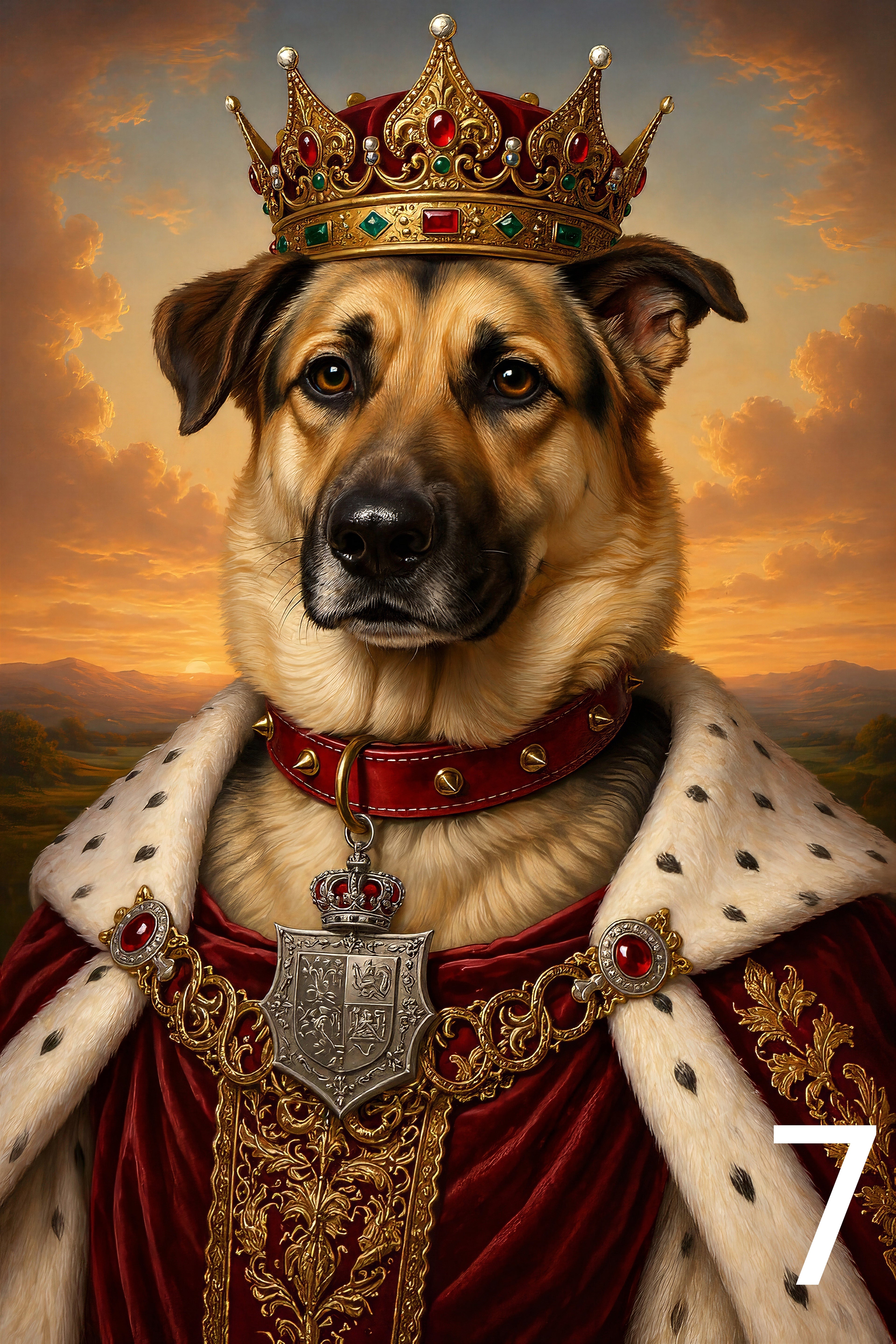 Portret Królewski w ramce