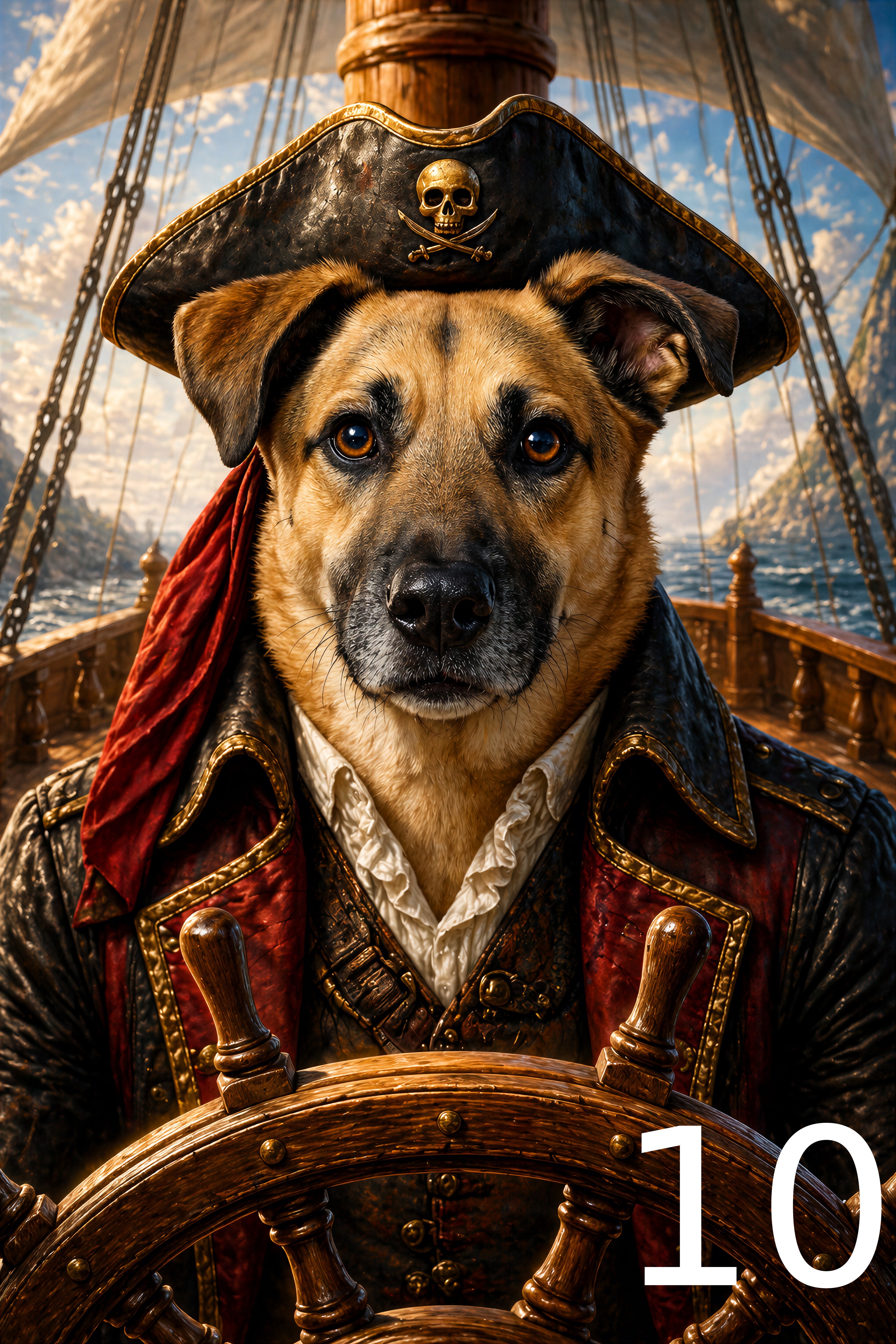 Portret pirata w ramce