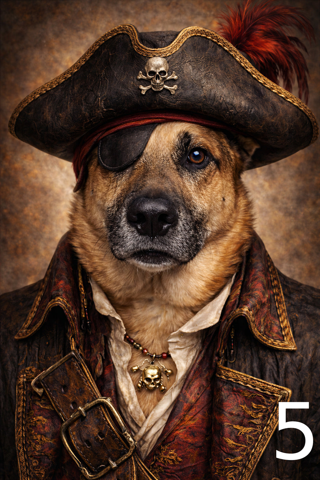 Portret pirata w ramce
