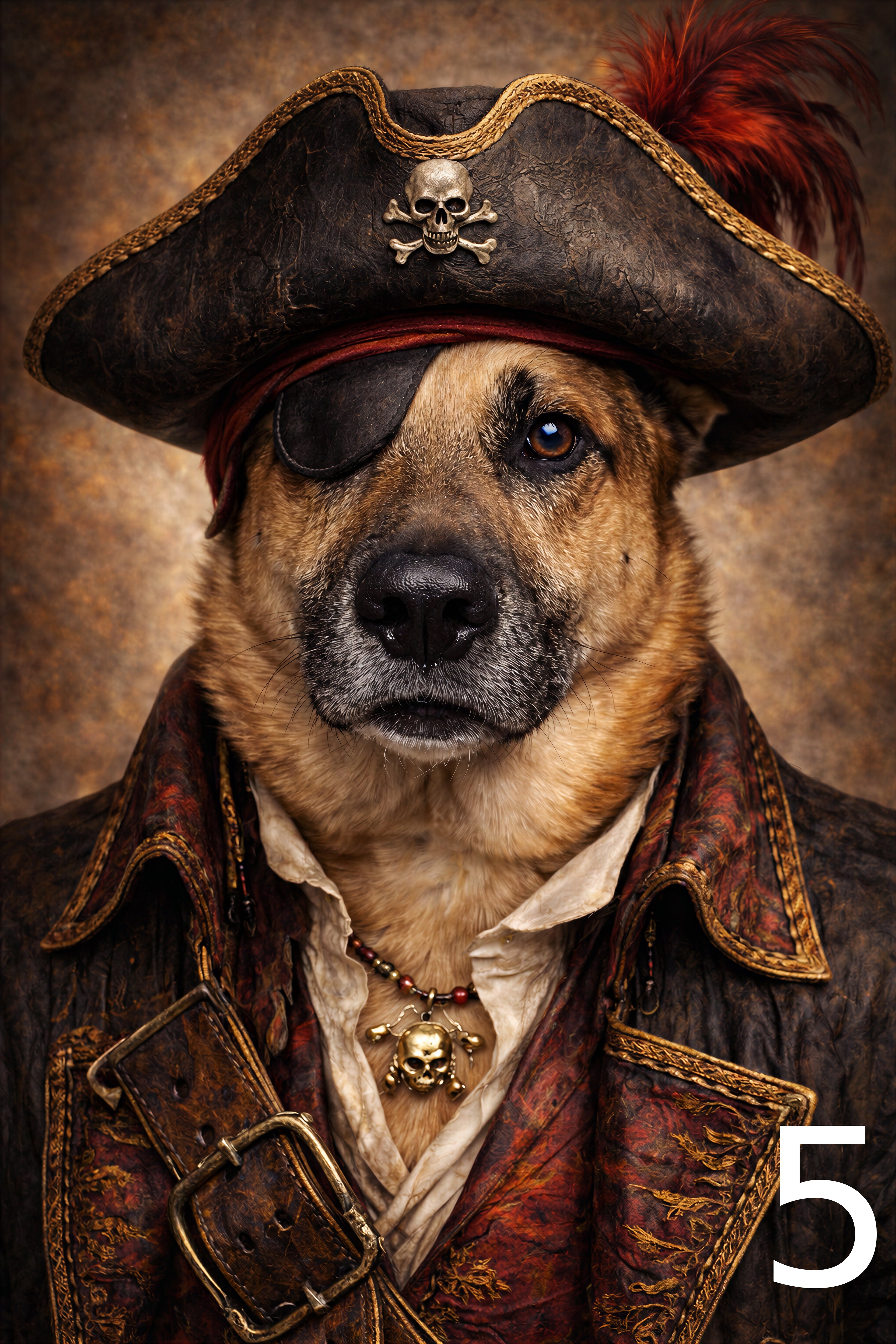 Portret pirata w ramce