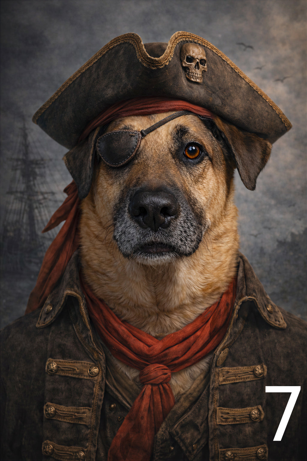 Portret pirata w ramce