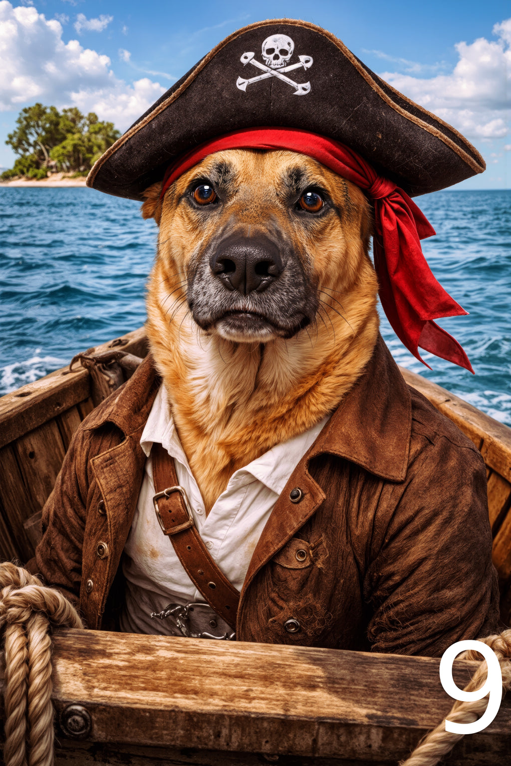 Portret pirata w ramce