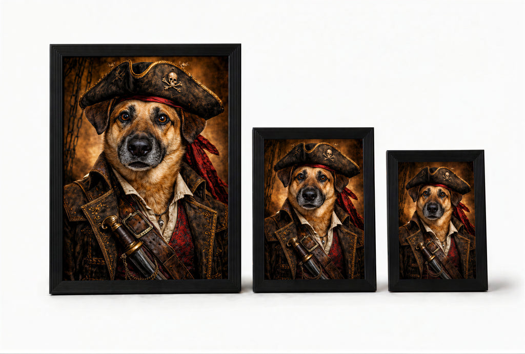 Portret pirata w ramce