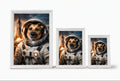 Portret astronauty w ramce