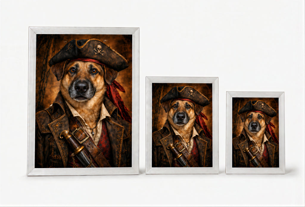 Portret pirata w ramce