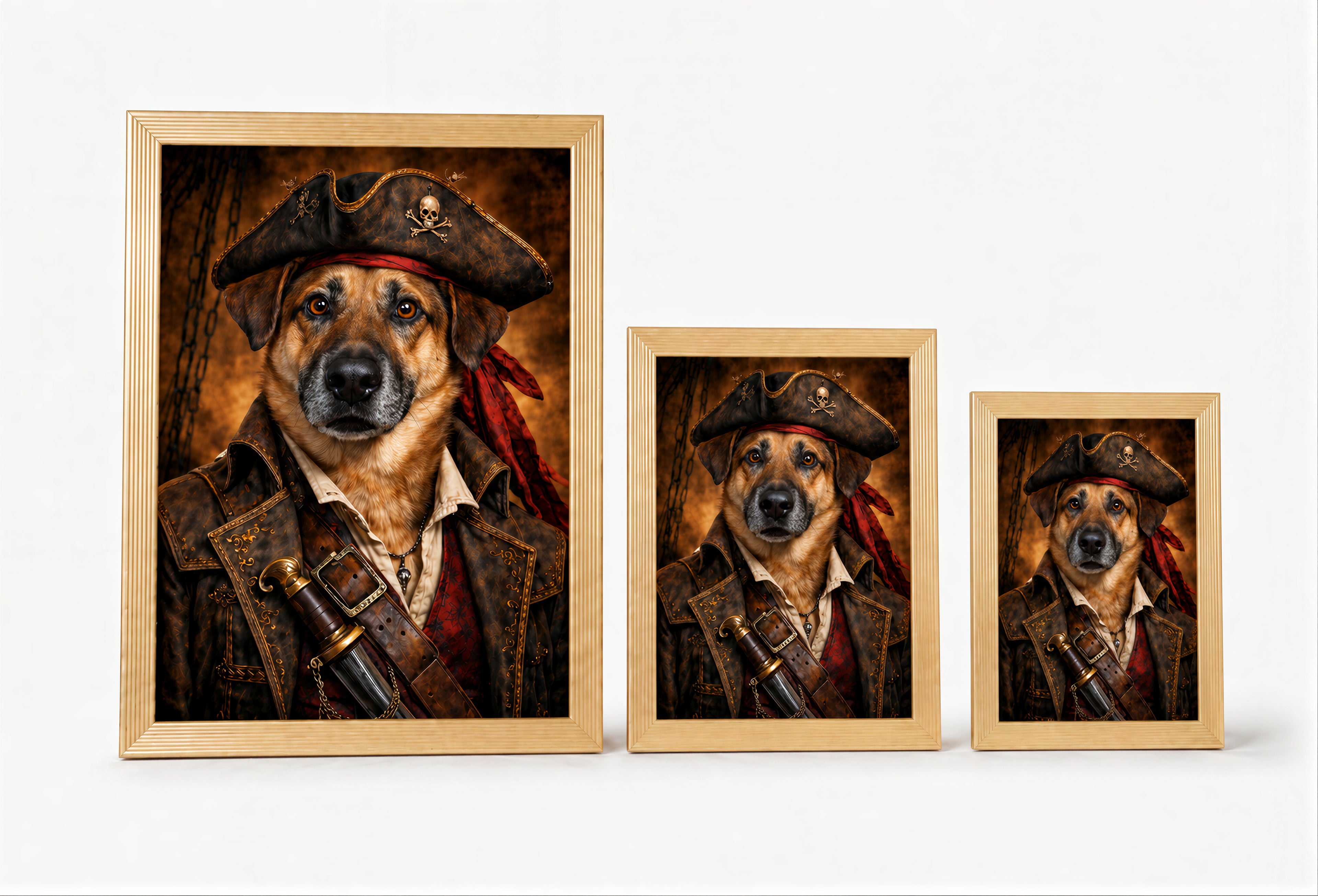 Portret pirata w ramce