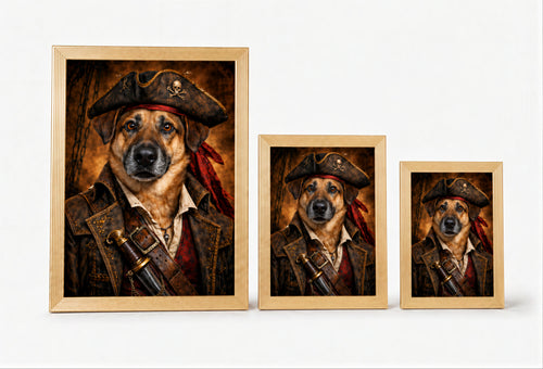 Portret pirata w ramce